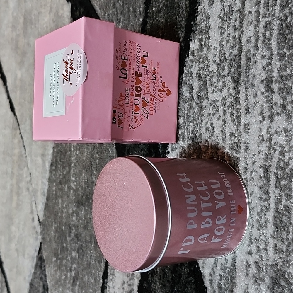 BEST GIFT EVER FUNNY ROSE GOLD TIN SCENTED CANDLE